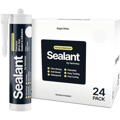 Hemway Sealant Adhesive Hybrid Polymer Construction ALL IN ONE SEAL & GRAB 24 ct