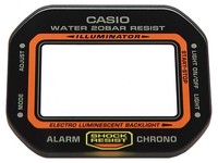 Casio Ersatz Uhrenglas DW-5600TB-1 Mineralglas Mit Schwarzem Rand