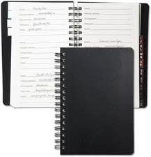 Password and PIN Keeper Book with Tabs