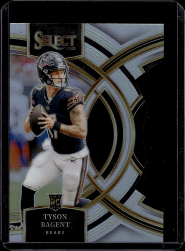 2023 Panini Select Silver Prizms Die Cuts #123 Tyson Bagent Chicago Bears Rookie