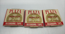 Vintage Plaza Hi-Fidelity Magnetic Recording Tape Lot of 3 675 Appr