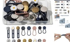 16 Pcs Button Extenders for Jeans, Pants Extender Button for Women Men, Waist