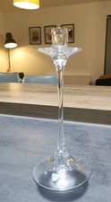 Lovely Orrefors Gabriel glass candle holder Thin Stem Scandi Decor
