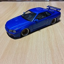 Skyline GT-R R34 1/18 minicar