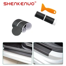 4X For Ford Accessories Car Door Sill Step Plate Scuff Cover Protector Black