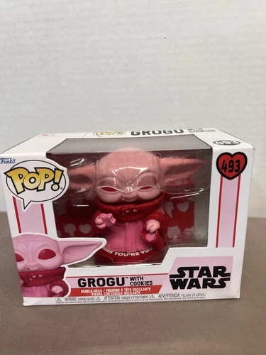 Funko Pop! Star Wars The Mandalorian - Valentine's Day Grogu with Cookies #493