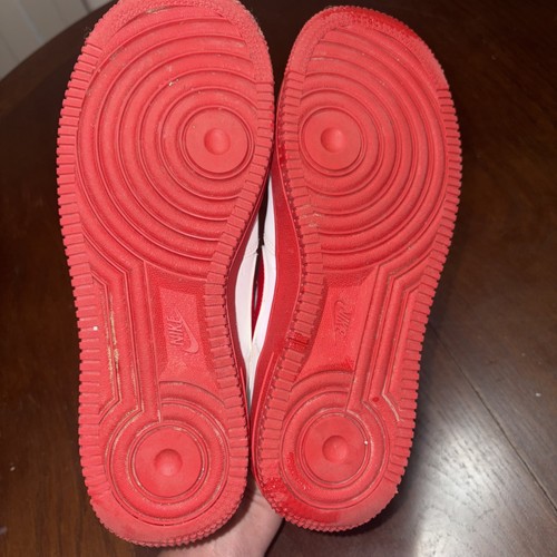 Nike Air Force 1 Low Weiß Rot Zwischensohle Jungen Größe 5,5Y Sportschuhe Sneaker - Bild 12 von 12