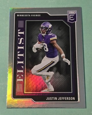 2023 Panini Donruss Elite JUSTIN JEFFERSON Elitist Silver Foil #EL-2 Vikings 