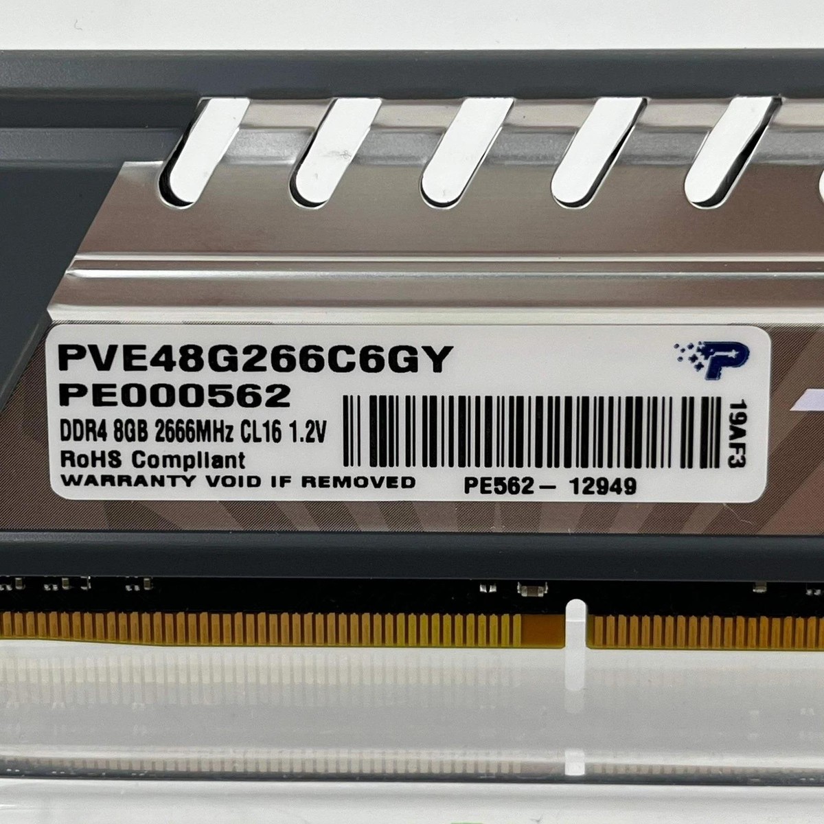 Patriot PVE48G266C6GY DDR4 8GB (1x8GB) UDIMM Desktop Memory