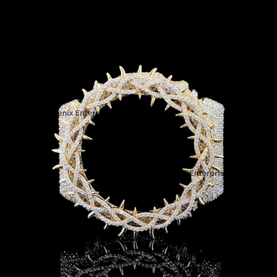 Spike Crown G Shock Watch Case | Iced Out Moissanite Bust Down