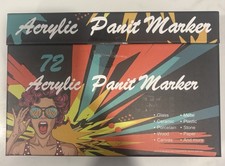 72 Colors Acrylic Paint Markers Set Water Based Multi Surface Art Pens New