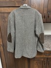 Gap Gray Herringbone Tweed Sport Coat Blazer Elbow Patches Size L 112814-00-1 — photo 5