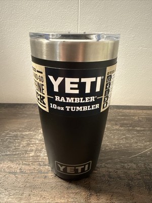 YETI 10 oz. Rambler Tumbler with MagSlider Lid - Black - New RETIRED