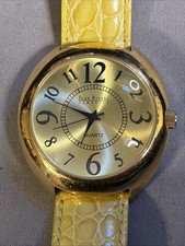 Joan Rivers Classics Women's Quartz Watch Gold Tone Dial, Yellow Band