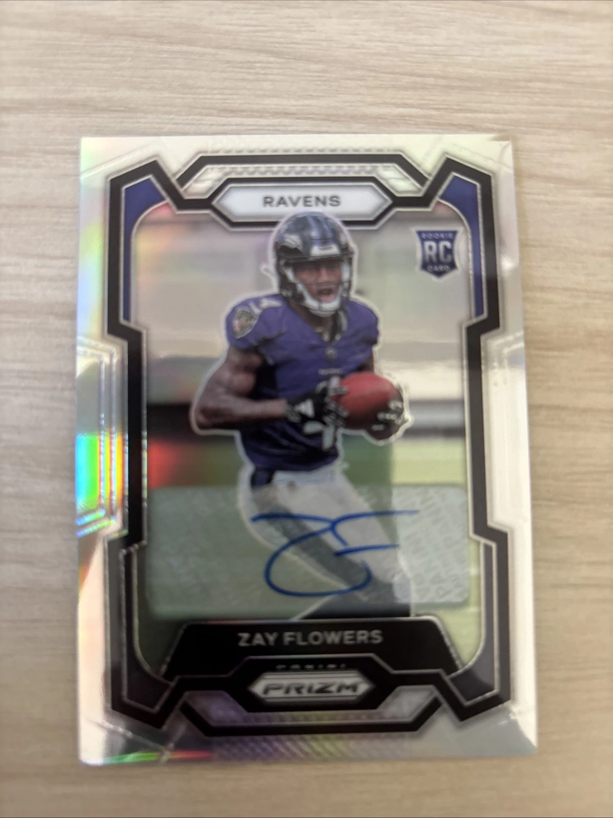 2023 Panini Prizm - Rookies Zay Flowers #307 Silver Prizm Autographs (AU, RC)