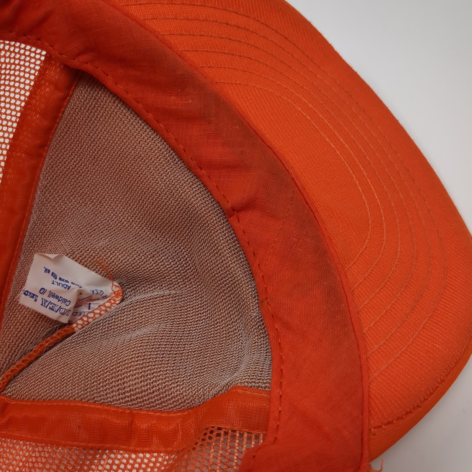 Simplot Snapback Mesh Back Trucker Hat Orange One… - image 9