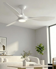 Ventilador de techo 52 con luz LED, motor DC ...