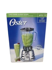 Oster RETRO CHROME BEEHIVE Blender 500W Glass 5 Cup 2 Speed OPEN BOX