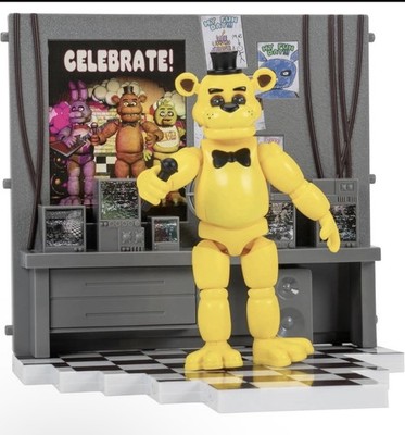 Five Nights at Freddys FNAF Golden Freddy Office Collectible Toy Set Free Ship