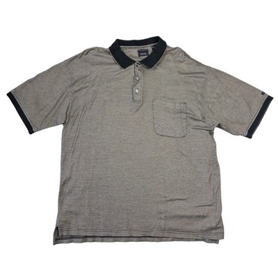 Vintage IZOD Mens XL Polo Shirt Double Mercerized Retro Y2k Grunge Skater Punk
