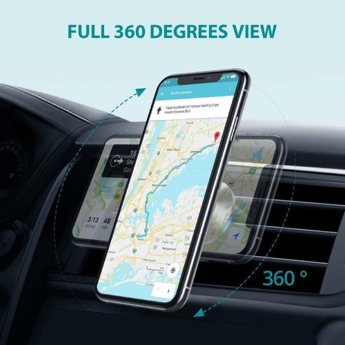 For iPhone 16e 16 15 14 13 12 Pro Max Car Magnetic Air Vent Stand Mount Holder - Picture 7 of 16