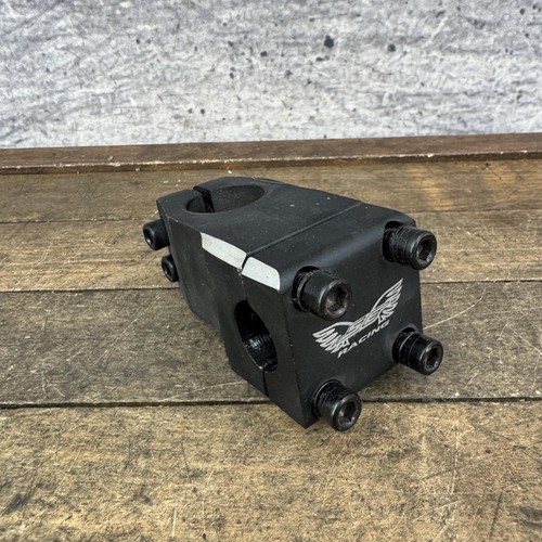 Vintage SE Racing BMX Threadless Stem 1 1/8 Clamp Black Alloy Mid School Bike
