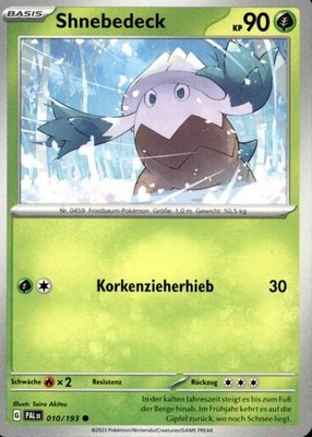 Pokémon Shnebedeck Paldea Evolved #10 (6547)