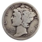 1917-S Mercury Dime VG Very Good 90% Silver