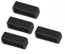 4-Pack Silicone Watch Strap Band Hoop Loop Retainer Buckle Holder Ring Keeper