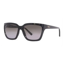 New Salvatore Ferragamo SF1018S 001 Black/Grey Gradient 59-17-140 Sunglasses
