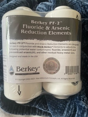 Berkey PF-2 Fluoride Water Filters for Berkey Systems-New Sealed Box