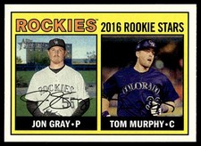 Tom Murphy RC/Jon Gray RC 2016 Topps Heritage #166 Colorado Rockies 27062