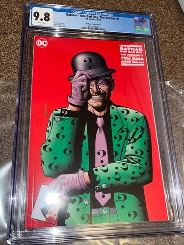 Batman One Bad Day Riddler 1, Brian Bolland 1:100 Variant Cover, CGC Graded 9.8