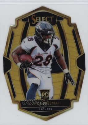 2018 Panini Select Premier Level Gold Prizm 5/10 Royce Freeman #144 1d4e