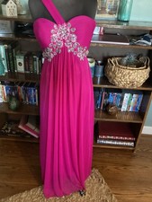 Prom/pageant/formal fushia dress size 4
