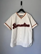 Bode Baseball Shirt - Size Large - White - NEW