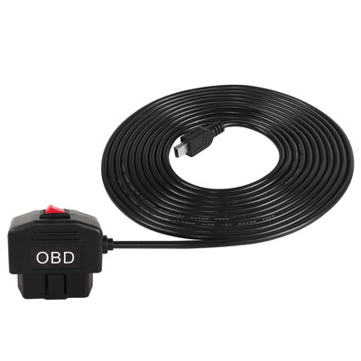 OBD Power Cable for Dash Cam,Mini USB OBD2 Power Cable Adapter Hardwire Charger