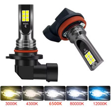 2PCS H8 H11 LED Bulb H7 9005 HB3 9006 HB4 Led Lamp Super Bright Car Fog Lights D