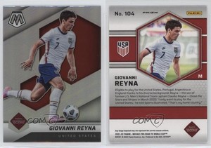 2021-22 Panini Mosaic FIFA Road to World Cup Silver Prizm Giovanni Reyna #104