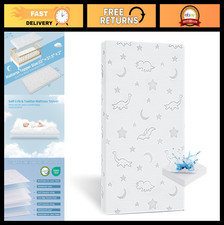 High Density Foam Crib Mattress Topper 2" x 27.5" x 52", Waterproof  Washable C