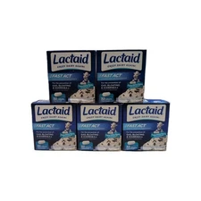  (5) Lactaid Fast Act 32 Caplets Each, Lactose Intolerance Relief Exp: 02/2028