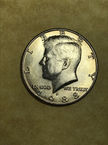 1988-D Almost Uncirculated Kennedy Half Dollar