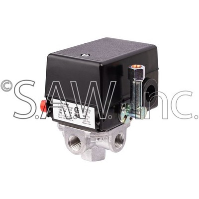 A18491 DeVilbiss/Craftsman/DeWalt 4-Port Pressure Switch 140/175 PSI Adjustable