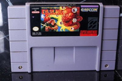 Super Nintendo (SNES) Advanced Dungeons & Dragons: Eye of the Beholder Cart OnlY