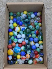 Lot of 175 Vintage Marbles with Shooters VERY CLEAN        