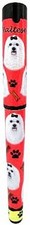 E S Pets Maltese Pen Easy Glide Gel Pen, Refillable with A Perfect Grip
