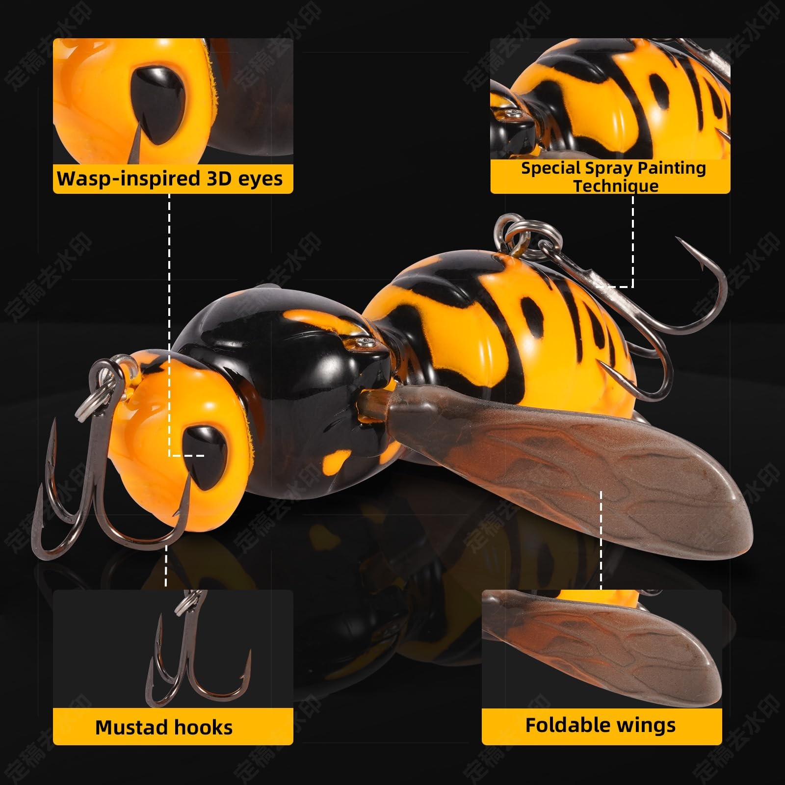 Fishing Lures, 3-Piece Topwater Lures for Bass, Walleye, and Pike, 2025 New W... - Image 2