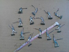 Napoleonic infantry Lead flats painted figures