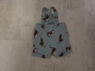 Hust &Claaire Gr 62 s sses Jersey Latzhose mint mit Tigern
