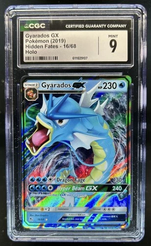 2019 Pokemon SM Hidden Fates Gyarados GX #16/68 CGC 9
